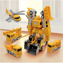 Magnetic Building Blocks Engineering Car Set – 35-Piece Construction Toy for Kids Ages 4-6