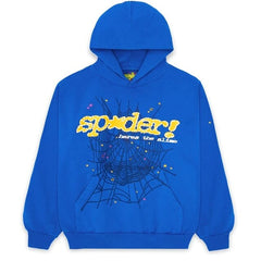 Spider Letter Print Hoodie – Unisex Graphic Streetwear Sweatshirt