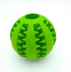 Rubber Slow Feeder Dog Ball – Interactive Treat Dispensing Dental Chew Toy