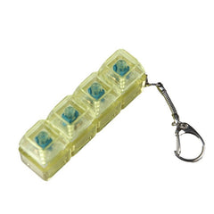 Transparent PC Mechanical Switch Tester – LED Light Stress Relief Desk Toy