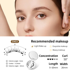 Magnetic Eyelashes Set – Reusable False Lashes with Magnetic Liner for Natural Look