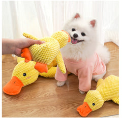 Calming Squeaky Duck Plush Pet Toy – Soothing Dog & Cat Toy in S/M/L Sizes