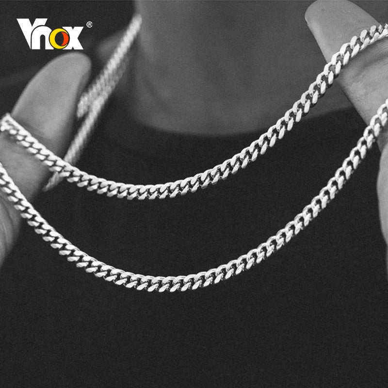 Twisted Rope Figaro Chain Necklace – Stainless Steel Men's & Women's Layering Necklace