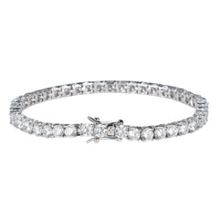 Hip Hop Tennis Chain Bracelet – Copper Micro Zircon Single Row CZ Bracelet