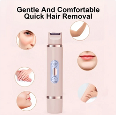 Dual-Head Electric Women's Epilator – Painless Hair Removal for Bikini Underarm Face & Legs