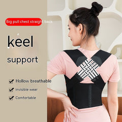 Unisex Posture Corrector Back Brace – Adjustable Shoulder & Spine Support for Men & Women