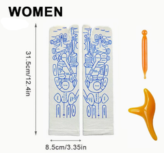 Reflexology Socks with Massage Tool – Foot Pressure Point Therapy Set for Men & Women