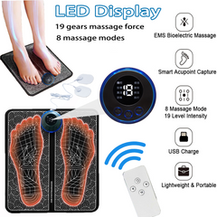 Rechargeable Electric Foot Massage Pad – EMS Foot Stimulator for Circulation & Pain Relief