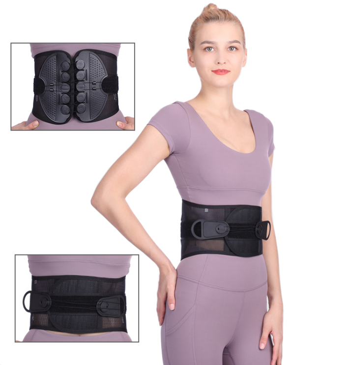 Double Pull Lumbar Support Belt – Adjustable Lower Back Brace for Pain Relief