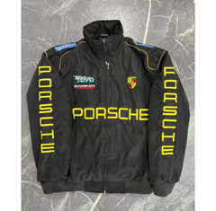 F1 Racing Jacket – Vintage Embroidered Motorsport Outerwear for Men Sizes M-XXL