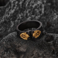 Retro Geometric Adjustable Ring for Women – Electroplated Alloy Vintage Statement Ring