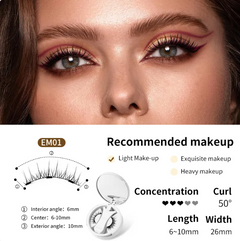 Magnetic Eyelashes Set – Reusable False Lashes with Magnetic Liner for Natural Look
