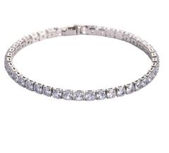 Hip Hop Micro Zircon Tennis Bracelet – Copper CZ Diamond Bracelet 17cm 19cm