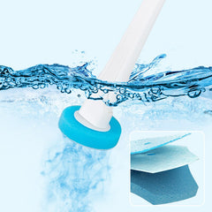 Disposable Toilet Brush with Storage Base – Hygienic Replaceable Head Bathroom Cleaner