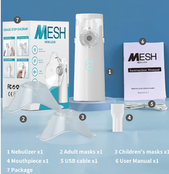 Portable Handheld Nebulizer Inhaler – Compact Mesh Nebulizer for Asthma & Respiratory Relief