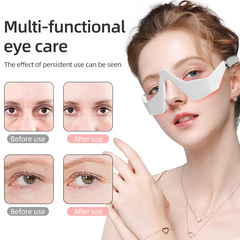 Wireless Red Light Eye Massager – Heat Compress Eye Care Device for Strain & Dark Circles