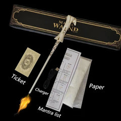 Fire-Breathing Magic Wand Toy – Electronic Fireball Prop for Role-Play & Decor