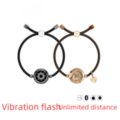 Totwoo Smart Couple Bracelet – Long Distance Touch Flash & Vibration Bracelet Set