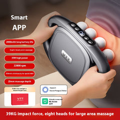 Deep Tissue Massage Gun – 8/16 Heads 30-Speed 48kg Force Muscle Relief Gun