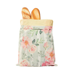 Cotton Linen Bread Bag – Reusable Storage Bag with Snap Closure for Sourdough & Loaves