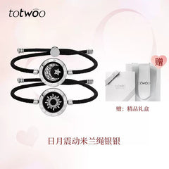 Totwoo Smart Couple Bracelet – Long Distance Touch Flash & Vibration Bracelet Set