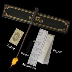 Fire-Breathing Magic Wand Toy – Electronic Fireball Prop for Role-Play & Decor