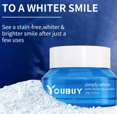 Teeth Whitening Brightening Powder – Enamel-Safe Stain Removal for Coffee Tea & Smoking