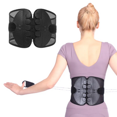 Double Pull Lumbar Support Belt – Adjustable Lower Back Brace for Pain Relief