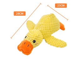 Calming Squeaky Duck Plush Pet Toy – Soothing Dog & Cat Toy in S/M/L Sizes
