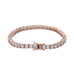 Hip Hop Tennis Chain Bracelet – Copper Micro Zircon Single Row CZ Bracelet