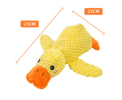 Calming Squeaky Duck Plush Pet Toy – Soothing Dog & Cat Toy in S/M/L Sizes