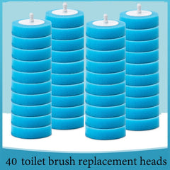 Disposable Toilet Brush with Storage Base – Hygienic Replaceable Head Bathroom Cleaner