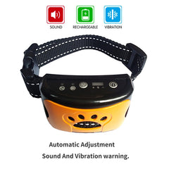 Ultrasonic Anti-Bark Dog Training Collar – USB Rechargeable Humane Bark Control Device