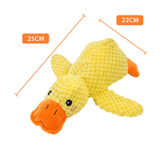 Calming Squeaky Duck Plush Pet Toy – Soothing Dog & Cat Toy in S/M/L Sizes