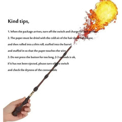 Fire-Breathing Magic Wand Toy – Electronic Fireball Prop for Role-Play & Decor