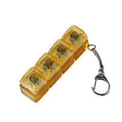Transparent PC Mechanical Switch Tester – LED Light Stress Relief Desk Toy