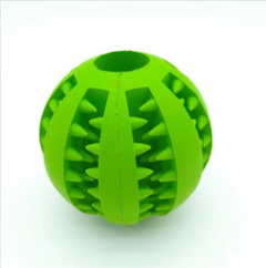 Rubber Slow Feeder Dog Ball – Interactive Treat Dispensing Dental Chew Toy