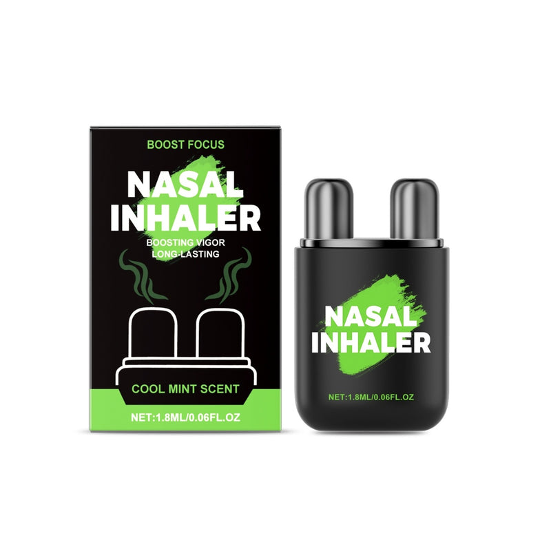 Menthol Nasal Inhaler 1.8ml – Peppermint & Ginger Portable Congestion Relief Stick