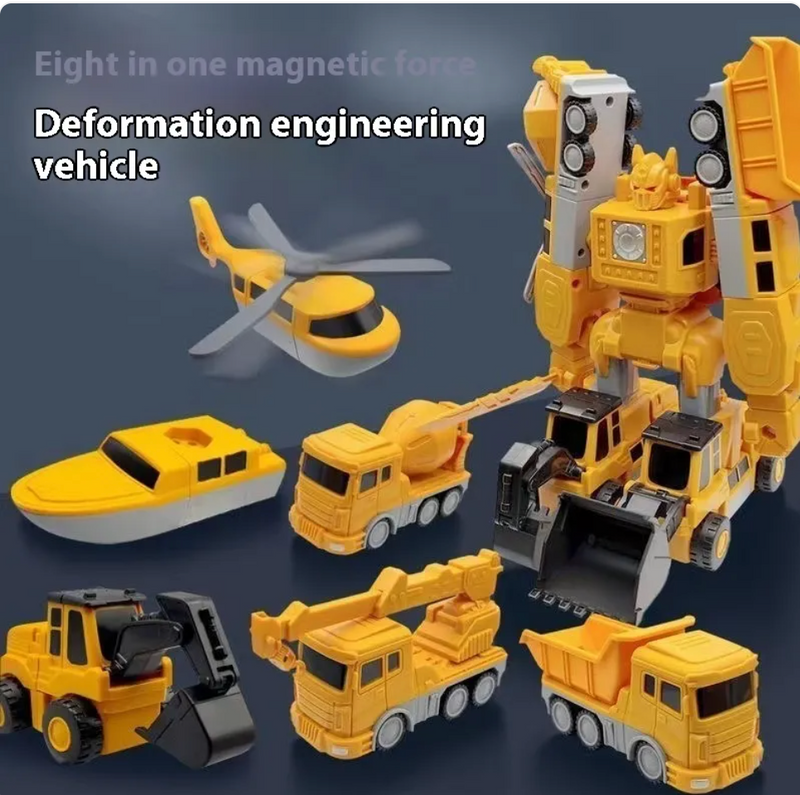 Magnetic Building Blocks Engineering Car Set – 35-Piece Construction Toy for Kids Ages 4-6