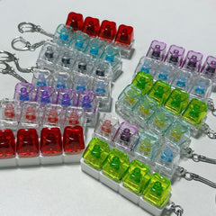 Transparent PC Mechanical Switch Tester – LED Light Stress Relief Desk Toy