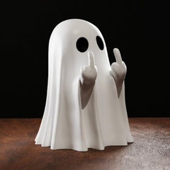 Halloween Ghost Ornament – Spooky Decorative Figurine for Home & Party Decor