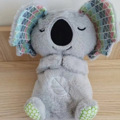 Baby Soothing Plush Otter Toy – Music, Lights & Rhythmic Breathing Motion for Newborns