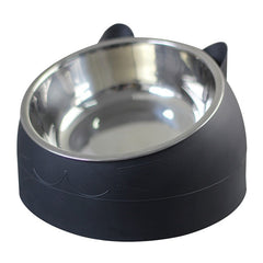 Elevated Cat Food Bowl – Anti-Vomit Raised Ceramic or Stainless Steel Cat Dish