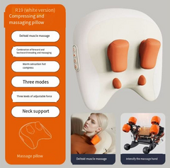 Neck & Shoulder Massage Pillow – Electric Shiatsu Kneading Massager with Heat