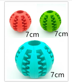 Rubber Slow Feeder Dog Ball – Interactive Treat Dispensing Dental Chew Toy