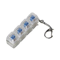 Transparent PC Mechanical Switch Tester – LED Light Stress Relief Desk Toy