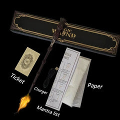 Fire-Breathing Magic Wand Toy – Electronic Fireball Prop for Role-Play & Decor