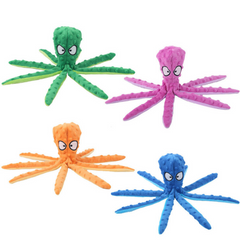 Bite-Resistant Plush Octopus Dog Toy – Interactive Squeaky Pet Toy 32cm