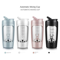Electric Protein Shaker Bottle – Portable USB Rechargeable Blender Bottle for Whey & Supplements