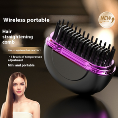 Portable Ceramic Hair Straightener – Mini Travel Flat Iron for Smooth Frizz-Free Hair